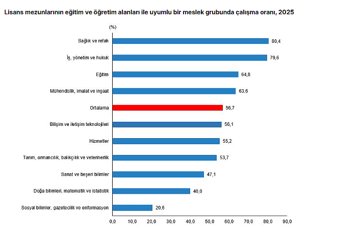 TÜİK verileri açıklandı: En hızlı iş bulan ve en çok kazandıran bölümler belli oldu-4