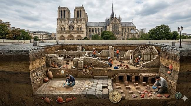 Notre Dame’ın altı kaynıyor: İşçiler katedrali onarırken altından bambaşka bir Paris çıktı