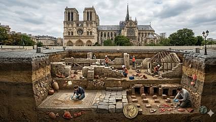 Notre Dame’ın altı kaynıyor: İşçiler katedrali onarırken altından bambaşka bir Paris çıktı