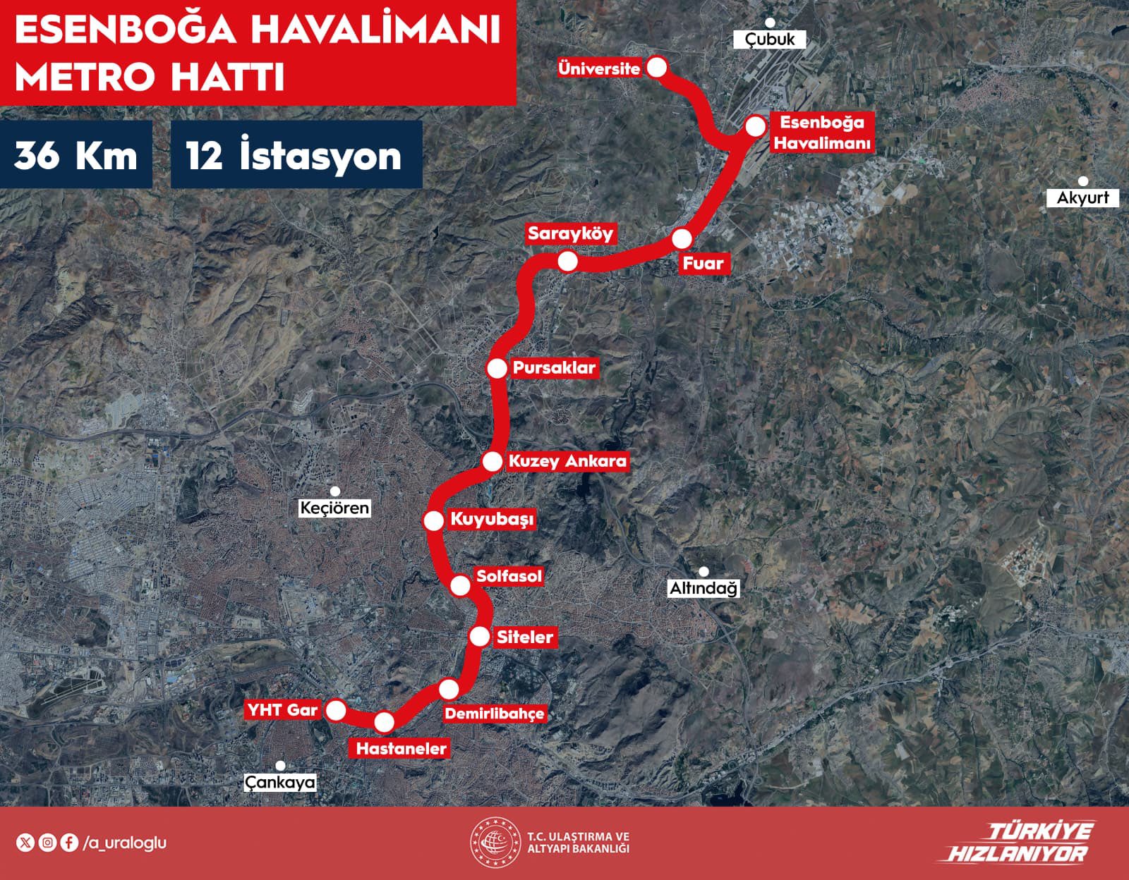 Ankara'ya yeni metro hattı geliyor: Hangi duraklardan geçecek?-1