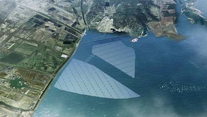 Deniz üstünde dev enerji çiftliği için inşaat başladılar
