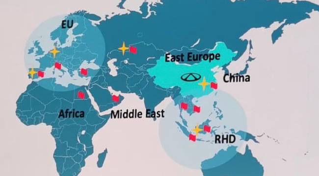 Çinli otomobil devi Chery'nin haritasında Türkiye detayı