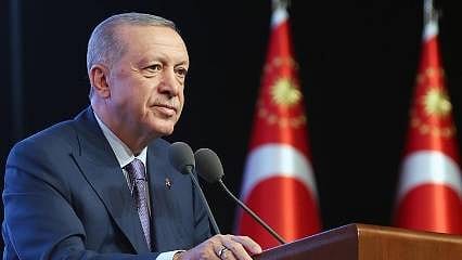 İsrail, asgari ücret, çalışan emekli...  Cumhurbaşkanı Erdoğan'dan mesajlar