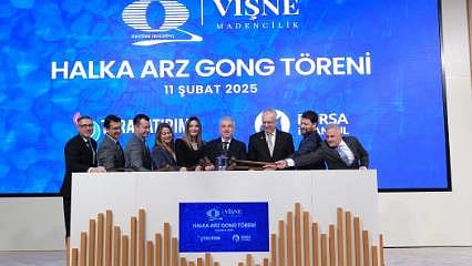 Borsa İstanbul'da gong Vişne Madencilik için çaldı
