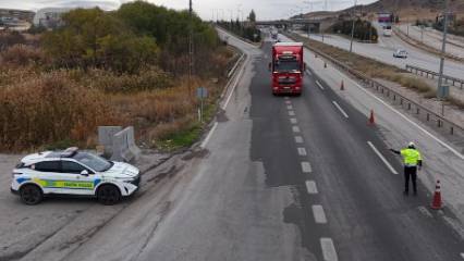 43 ilin geçiş güzergahı: Kilit kavşakta kış lastiği kontrolü yapıldı