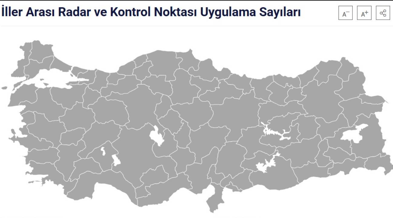 İstanbul'dan Ankara'ya kaç radar var? İller arası radar sayılarını görün
