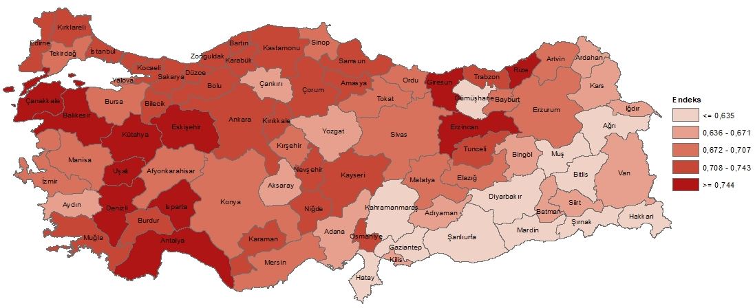 TÜİK yayınladı, ilk sırada Çanakkale var: Harita ne anlama geliyor?-2