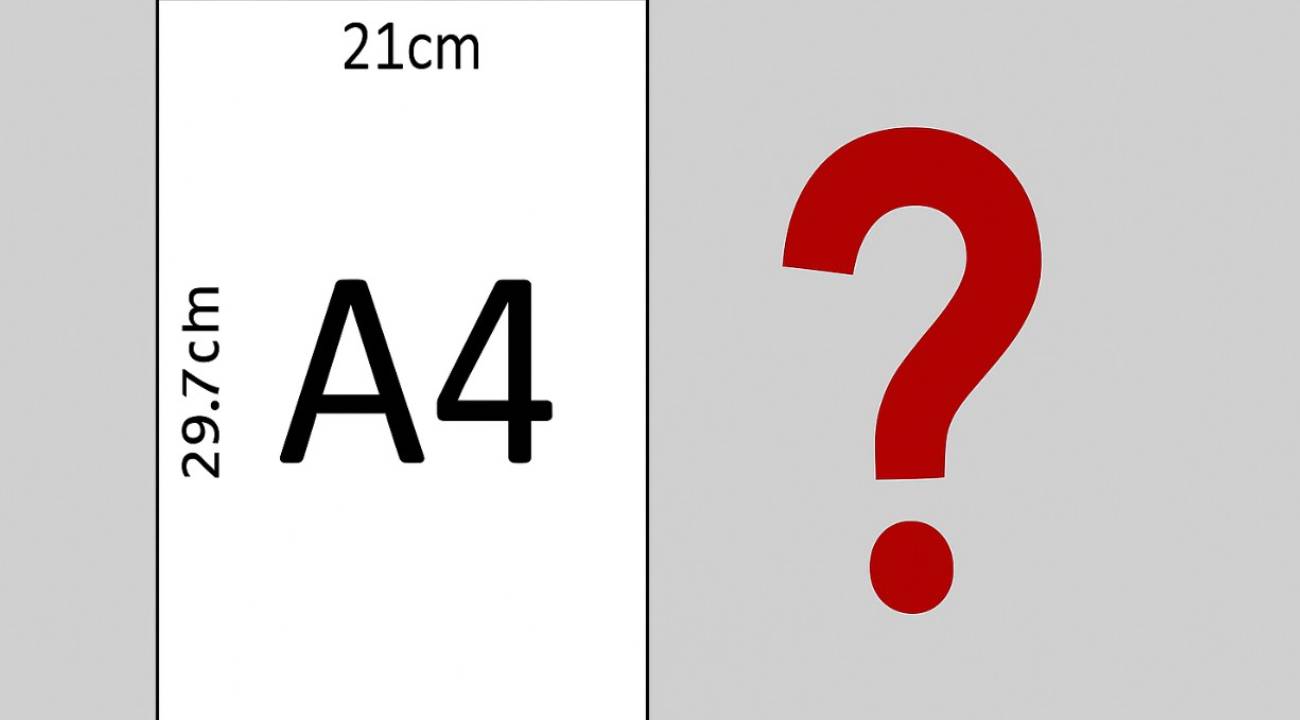 A4 kağıdının sırrı: Neden boyutları küsuratlı?