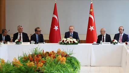 Cumhurbaşkanı, Hamdi Ulukaya ve ABD'li şirket yöneticileriyle görüştü