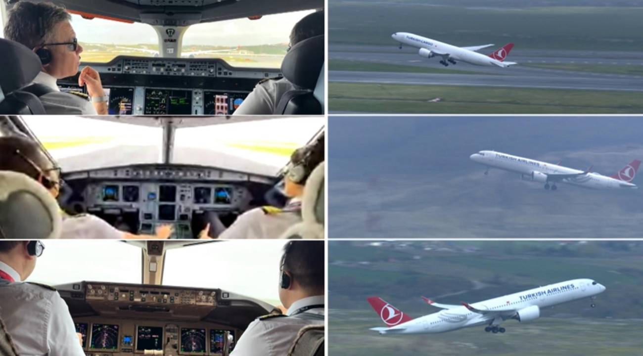 Yeni rekor: Bir saatte 81 uçak havalandı