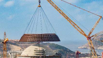 Akkuyu'da son durum: Montajı 10 saat sürdü
