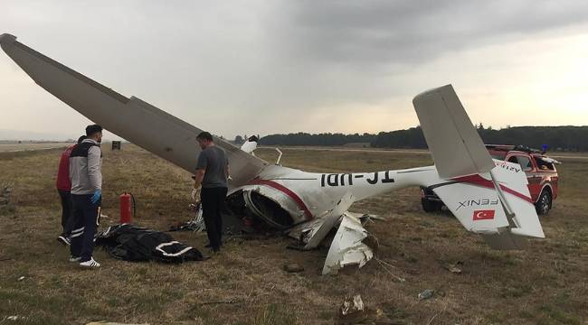 Bursa'da eğitim uçağı düştü, iki pilot öldü