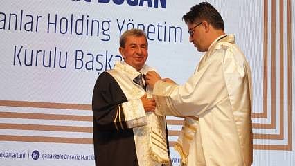 Davut Doğan’a Çanakkale Onsekiz Mart Üniversitesi’nden fahri doktora unvanı