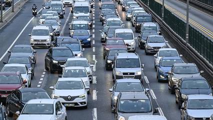Trafikteki araç sayısı ocakta yükseldi 
