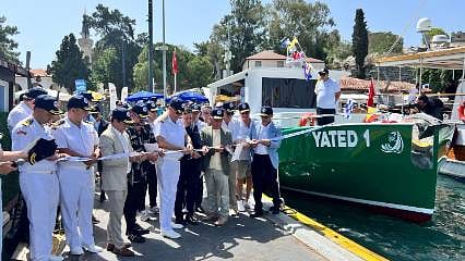 YATED-1 sıvı atık toplama teknesi suya indi