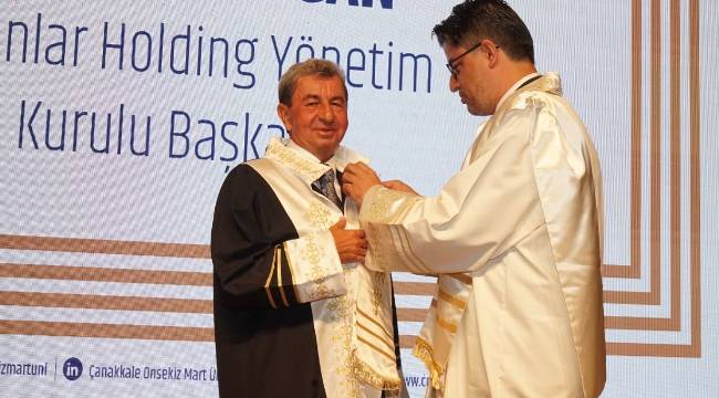 Davut Doğan’a Çanakkale Onsekiz Mart Üniversitesi’nden fahri doktora unvanı