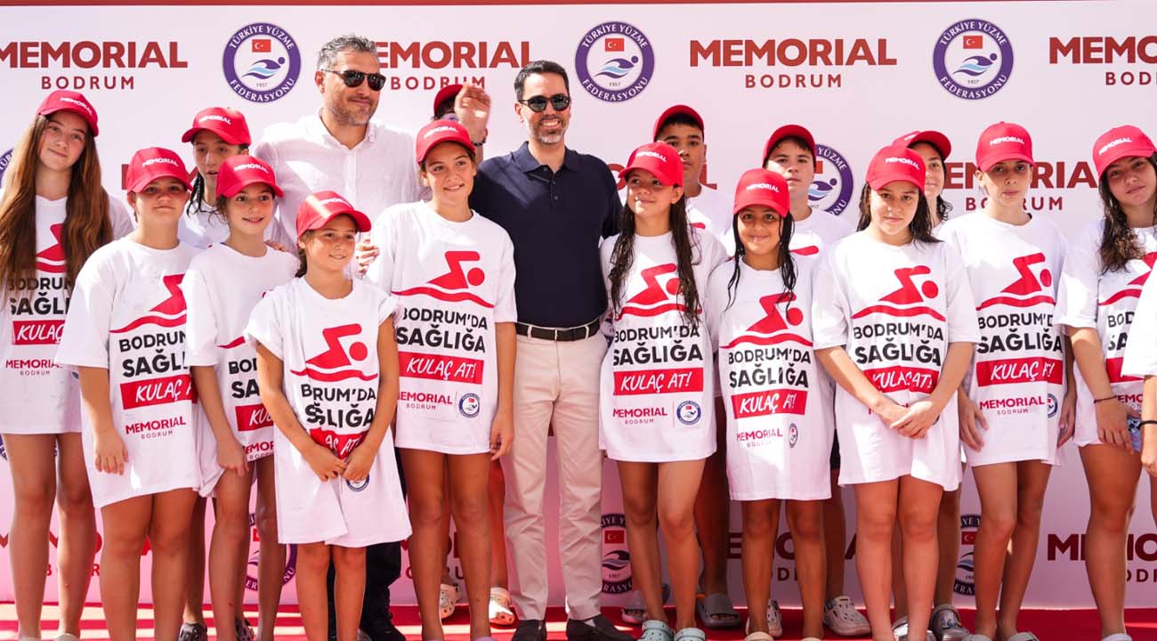 Memorial ve Yüzme Federasyonu  Bodrum'da sağlığa kulaç attı