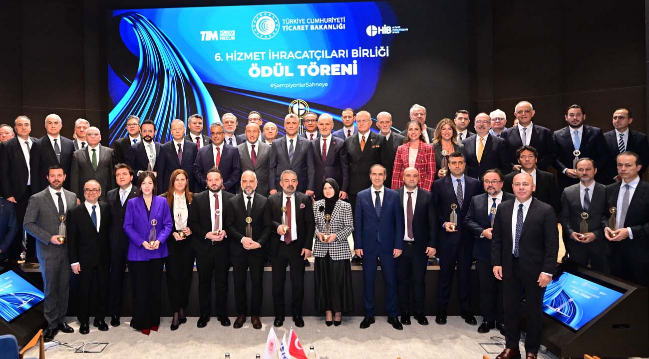 Hizmet ihracatının şampiyonları belli oldu