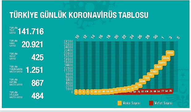 Türkiye’de koronavirüs istatistikleri: Bir kişi nasıl 30 kişiye bulaştırdı?-1