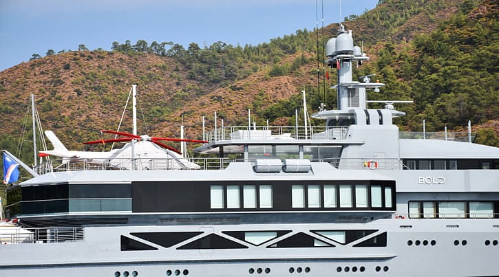 Süper yat Marmaris'e demirledi: Haftalık kirası bir servet-1