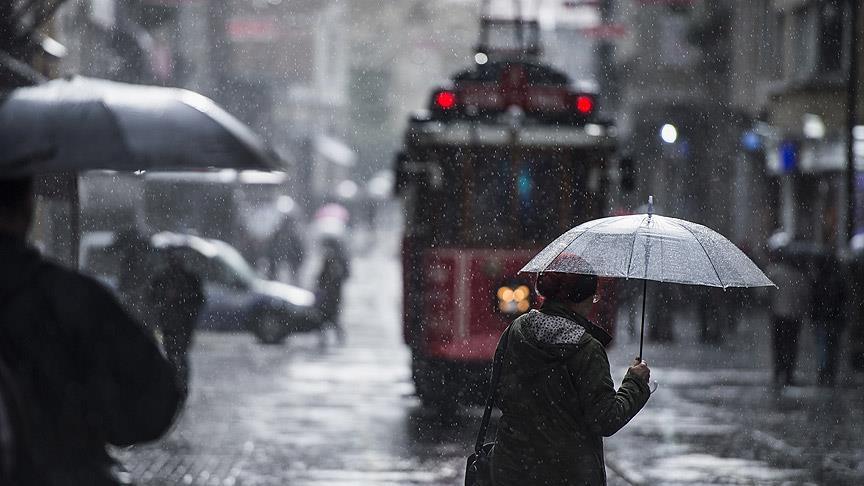 İstanbul ve 8 il için kuvvetli yağış uyarısı var