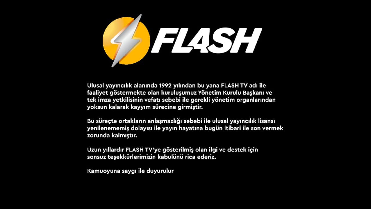 Flash TV kapandı: Adı ve logosu değişiyor-0