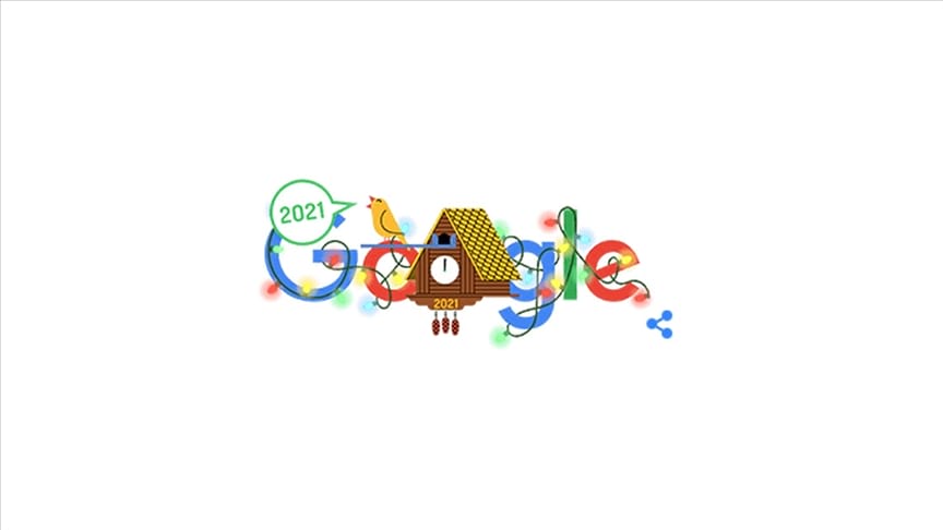 Google'dan 2021'e özel doodle