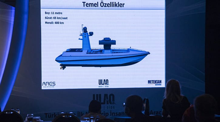 Türkiye'nin ilk silahlı insansız deniz aracı tanıtıldı-0