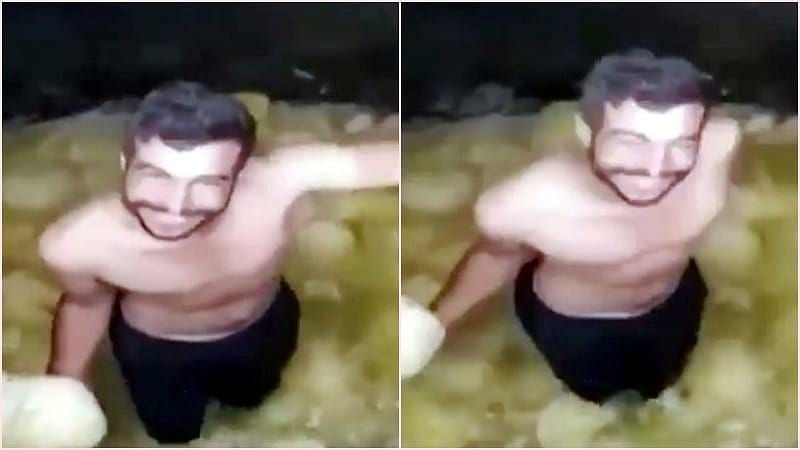 'Süt banyosu'ndan sonra yeni skandal! Turşu tesisinde tepki çeken görüntü