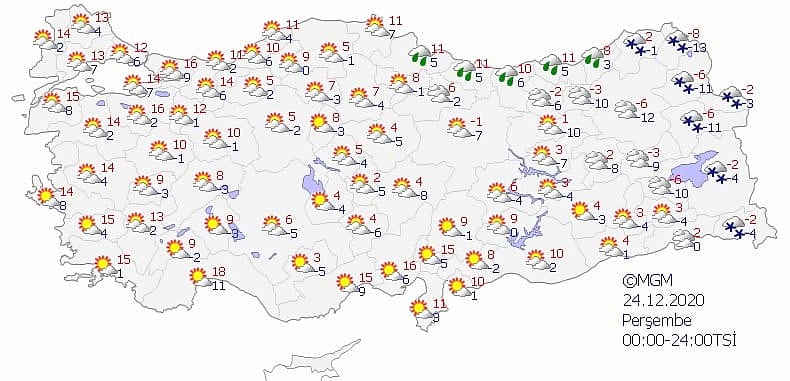 Doğu Anadolu'da 4 il için kar uyarısı: 5 günlük tahminler-2