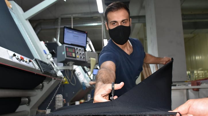 Koronavirüse karşı etkili gümüş iyonu içeren kumaş üretti