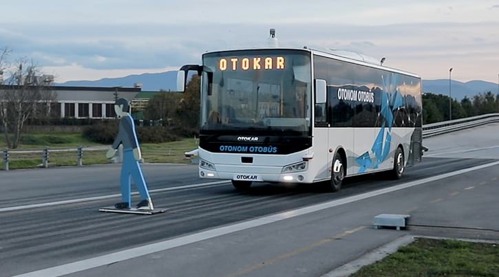 Türkiye'nin sürücüsüz otobüsü testleri başarıyla geçti