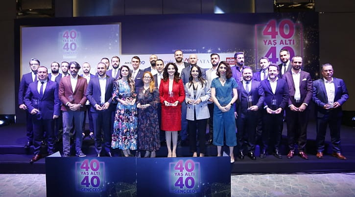 40 yaş altı 40 güçlü CEO ödüllerini aldı