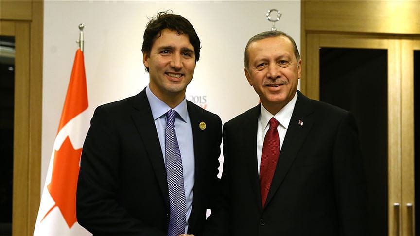 Cumhurbaşkanı Erdoğan, Kanada Başbakanı Trudeau ile telefonda görüştü