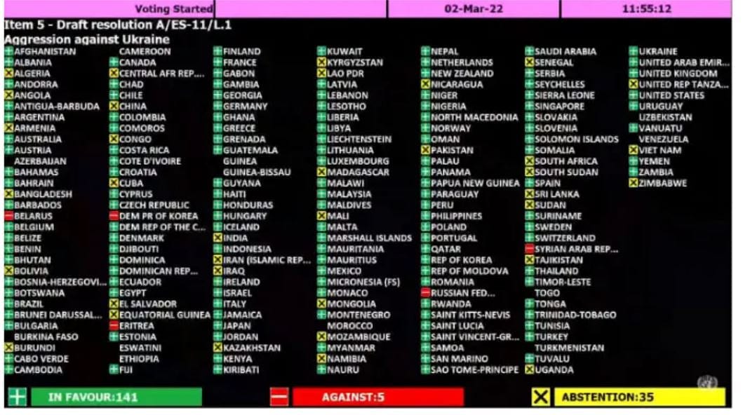 Rusya oylamasında 5 hayır, 35 çekimser, 141 evet oyu geldi... Çin kararı için ne diyor?-0