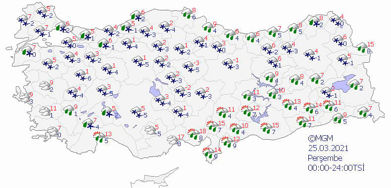 Meteoroloji duyurdu: Soğuk ve kar geri geliyor-2