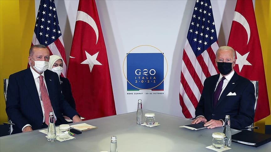Cumhurbaşkanı Erdoğan ile ABD Başkanı Biden Roma'da görüştü