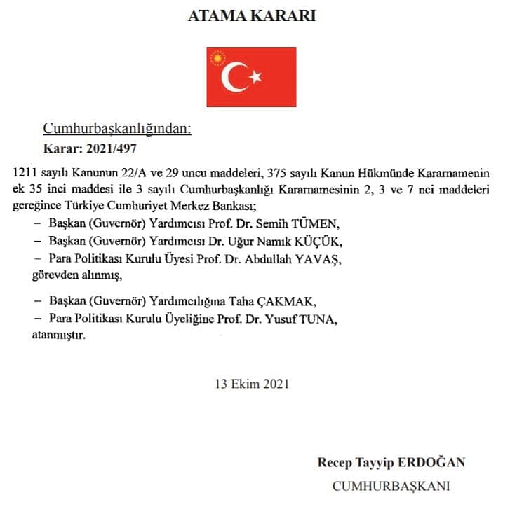 Merkez Bankası'nda 3 isim görevden alındı, 2 atama yapıldı-0