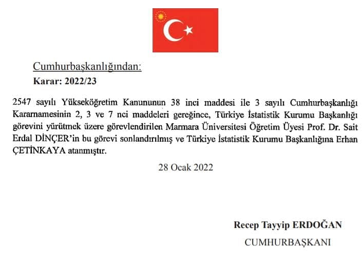 TÜİK Başkanı görevden alındı: İşte yerine gelen isim-0