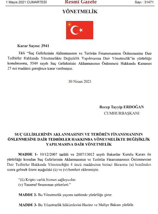 Resmi Gazete'de yayımlandı: Kripto piyasasına yeni düzenleme-0