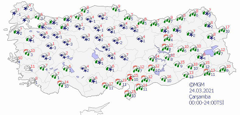 Meteoroloji duyurdu: Soğuk ve kar geri geliyor-1