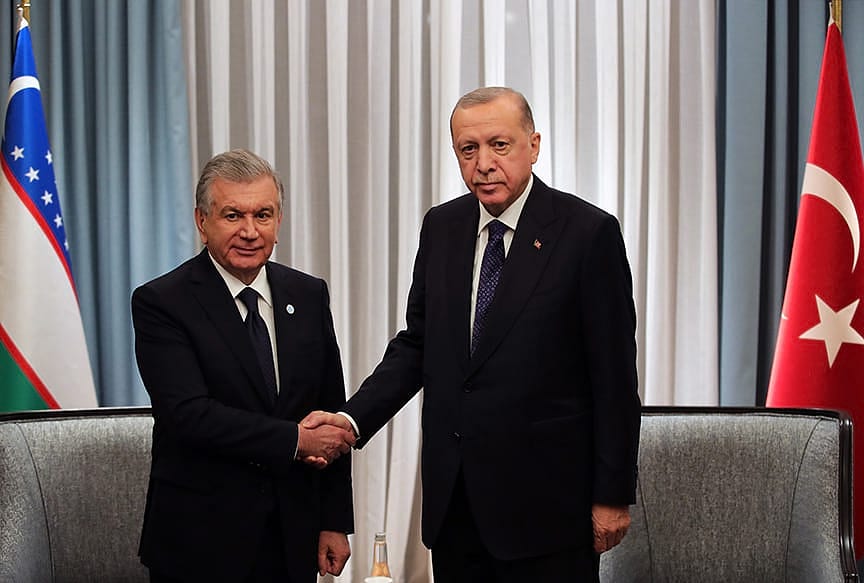 Cumhurbaşkanı Erdoğan, Özbekistan, Türkmenistan ve Azerbaycan cumhurbaşkanlarıyla görüştü-0