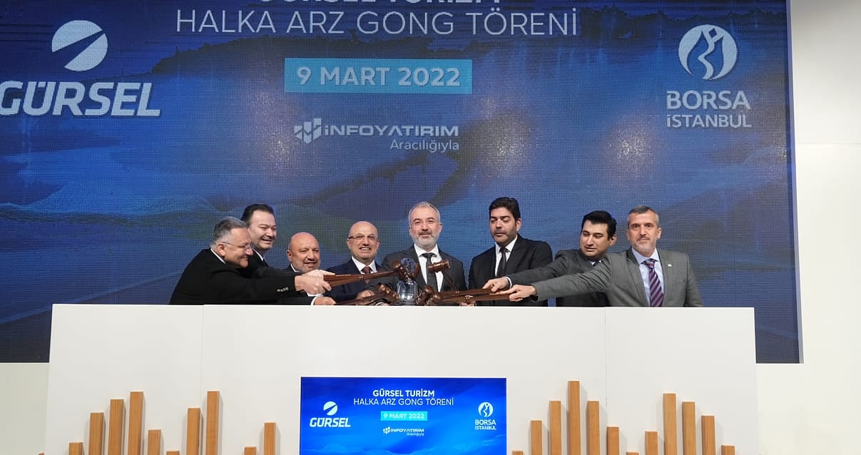 Borsada gong Gürsel Turizm için çaldı: 4 katı talep topladı