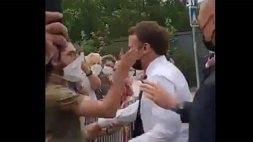 Macron'a tokat atan kişinin kim olduğu ortaya çıktı