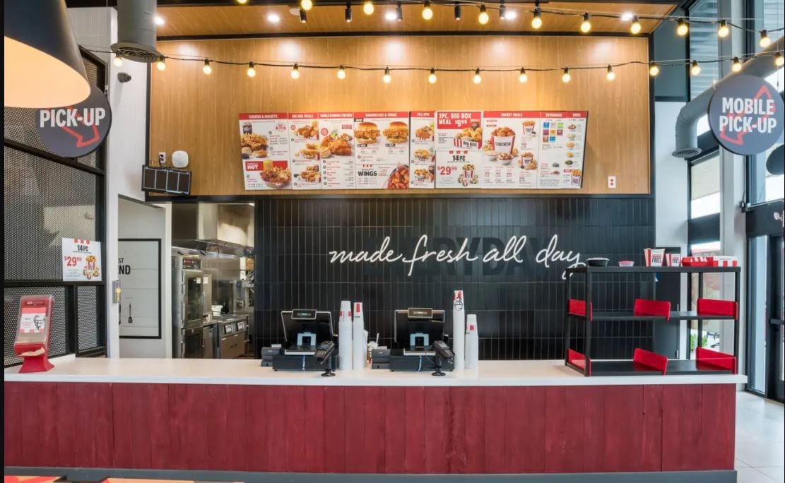 KFC restoranlarını yeniden tasarlıyor