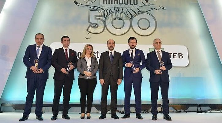 Anadolu 500 ödülleri dağıtıldı