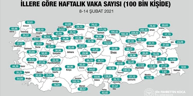 Koronavirüs en çok hangi illerde yaygın? İşte il il harita-0