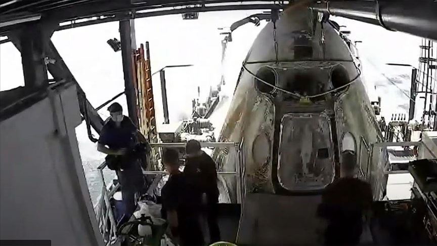 45 yıl sonra ilk: NASA astronotları SpaceX kapsülü ile Dünya'ya döndü