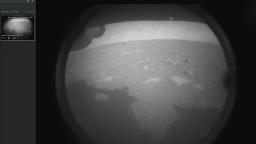 Perseverance Mars'ta: İlk fotoğraf geldi... Geçmiş yaşam izleri araştırılacak