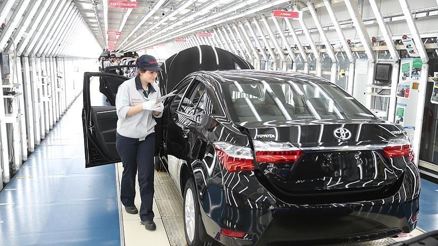 Toyota çip tedarik sorunu nedeniyle iki üretim hattını durduracak